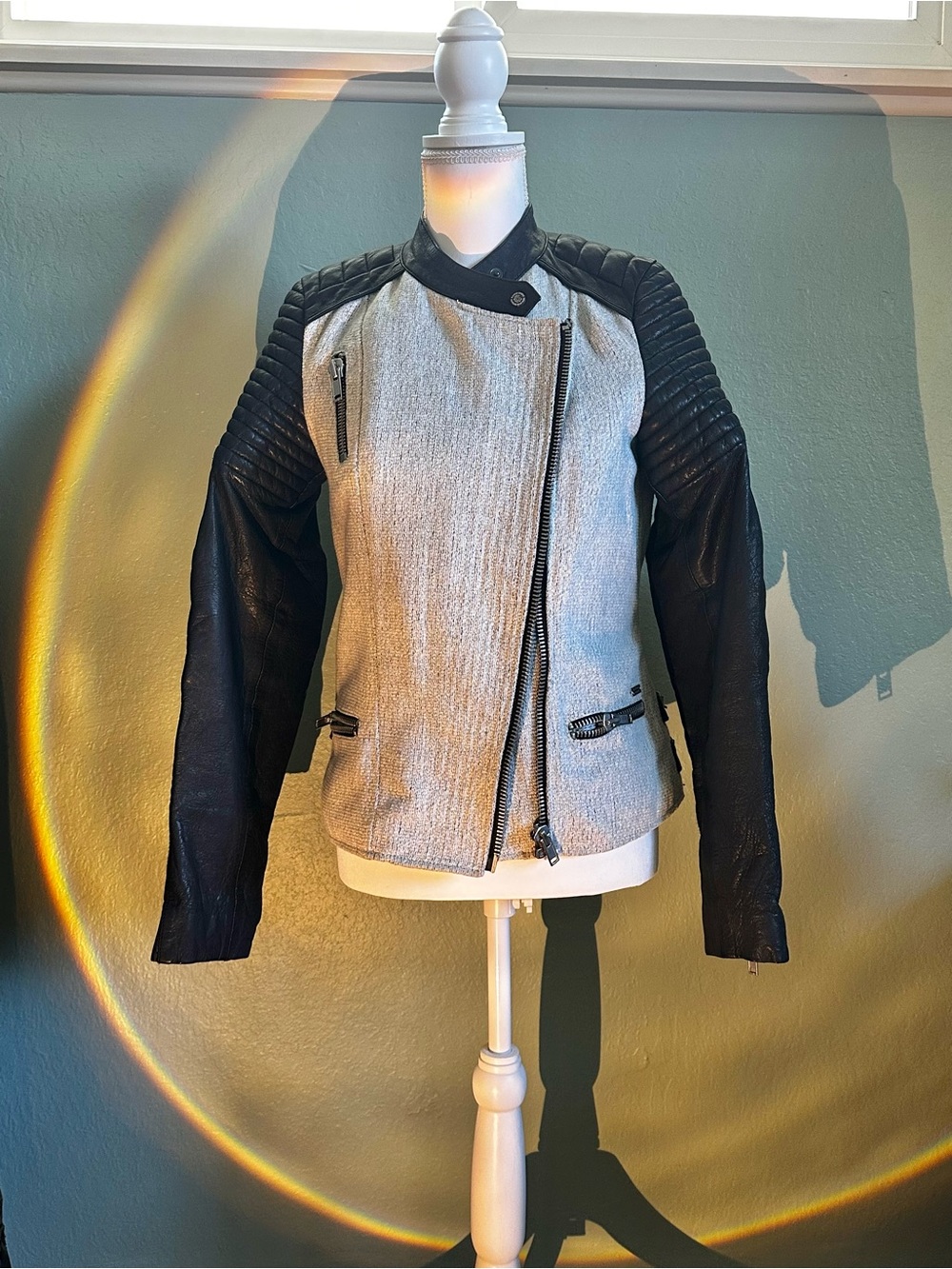 Scotch and Soda Wool and Leather Jacket